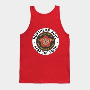 Northern Soul Badges, Manchester Wheel, Keep The Faith Tank Top